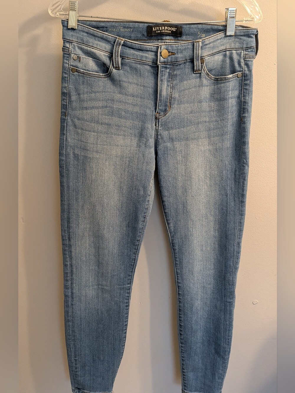 Liverpool Los Angeles The Ankle Skinny Light Wash Jeans Size 6 / 28